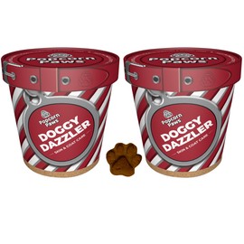 Popcorn Paws - Doggy Dazzler, Skin & Coat Care for Dogs - Reduces Shedding & Itching for Dogs, For All Breeds - Reduces Inflammation from Scratching - Tasty Chicken Flavour, 120g - Pack of 2