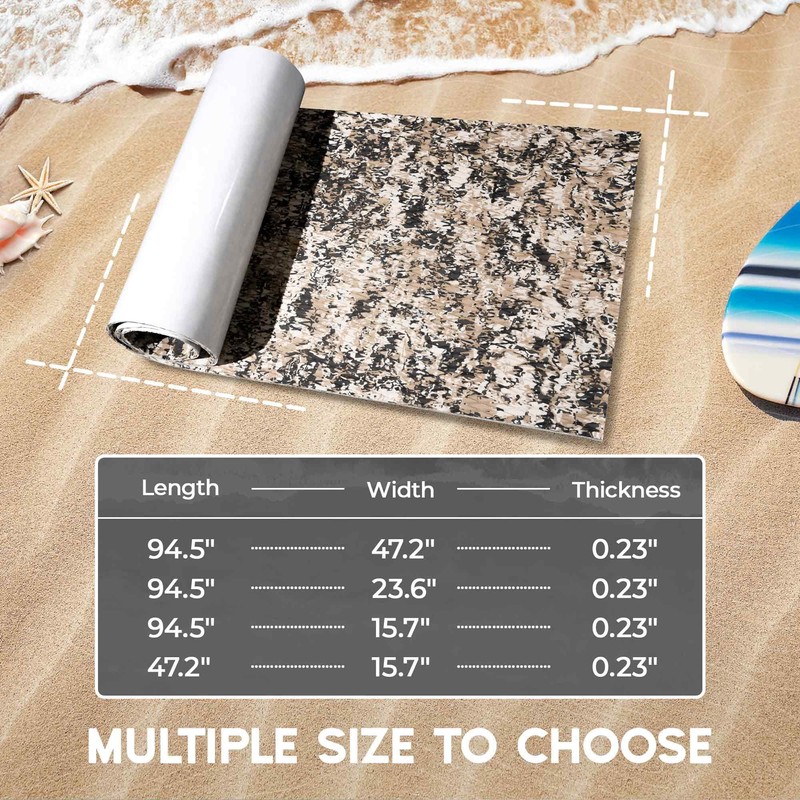 FOCEAN Boat Flooring EVA Foam Boat Decking Camo Marine Flooring