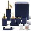 XLHOMO Bathroom Accessories Set - Gorgeous Bathroom Set, 10PC Navy
