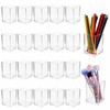 20 Pcs Acrylic Pencil Holder Clear Makeup Brush Holder Pen