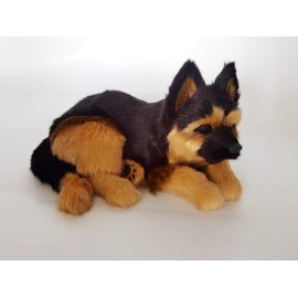 PawFection Pets German Shepherd Dog, Realistic, Lifelike Stuffed Interactive Nodding Pet Toy, Companion Pet Puppy with 100% Handcrafted Synthetic Fur
