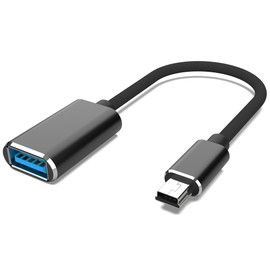 HIEbee Mini USB OTG Cable for Digital Cameras - USB A Female to Mini USB B 5-pin Male Adapter Braided Cable