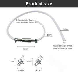 Mikiuly Brake Bleeding Kit, Car Brake Bleeding Kit,Motorcycle Brake Bleeding Kit, Universal Brake Bleeder Clutch Bleeding Hose Kit, One Way Valve Tube Bleeding Tool Kit for Car Motorbike Motorcycle