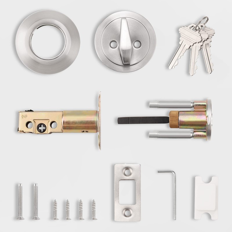 Probrico (3 Pack) Keyed Alike (Combo Packs) Single Cylinder Deadbolts