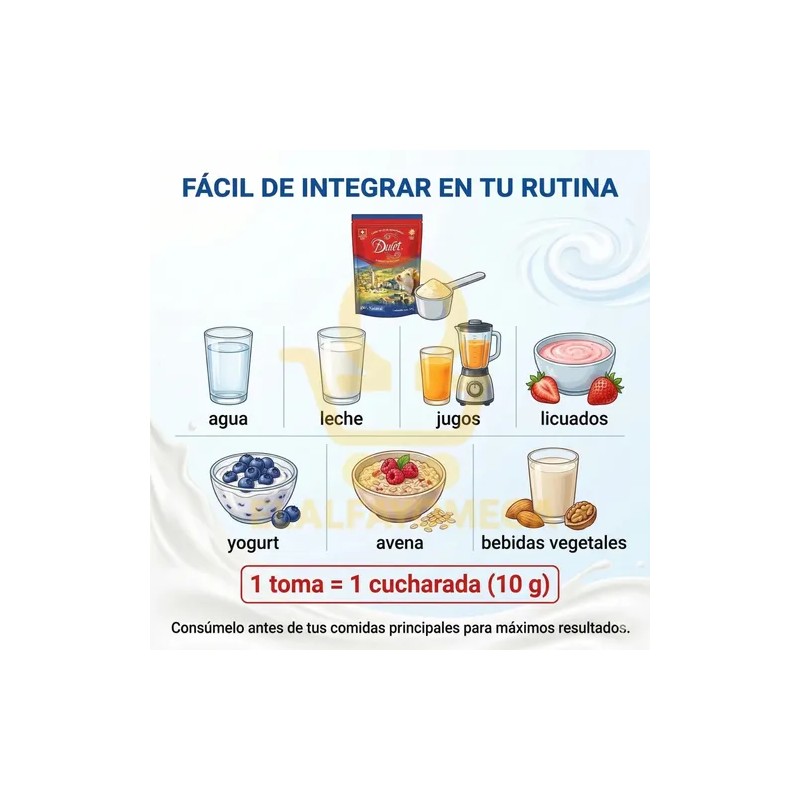 2 Dulet Fresa Lactosuero Deshidratado Suizo 100% Original