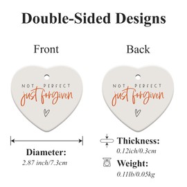 Christian Ornaments for Christmas Tree, Christian Gifts for Women, Spiritual, Catholic, Religious Gifts for Women Ceramic Ornament