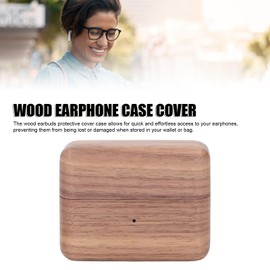 Wooden Case for Bose Ultra Earbuds, Shockproof, Elegant Look, Hand Polished, Bluetooth BT Ultra Earphone Case, Easy to Use