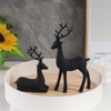 CHOVY Elegant Resin Reindeer Sculptures - Versatile Set of 2