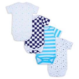 NIYS Unisex Bodysuits Shortsleeved Comfortable Soft 100% Cotton Vests for 0 to 24 Months Baby Boys and Girls (Colour 15, 12-18M)