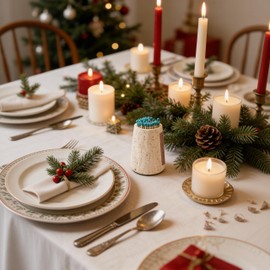 WORHE Travertine Match Holder with Striker & Extra Striker Pad - 2.9" x 3.9" Large Decorative Matchstick Organizer for Fireplace, Candles, Parlor Match Jar for Home Decor Gift, Matches Not Included