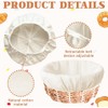 PAIKIUU Proofing Bags for Dough 6PCS Banneton Liner Cloth Linen