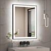 CHARMOR Framed LED Lighted Bathroom Mirror 24x32, Dimmable Vanity Mirror