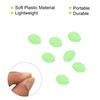 PATIKIL 200pcs 4x3mm Luminous Fishing Beads Soft Plastic Glow Bait