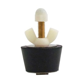 Rubber Plug with Valve for 1-1/2 Inch Pipe, with Blow Thru Valve