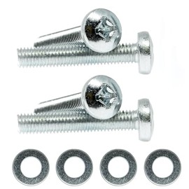 M4 x 12mm TV Wall Mount Bracket Screws for TVs All Brands Pan Head Bolts + Washers