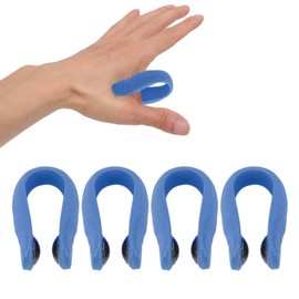 4 Pieces Acupressure Clip, Portable Thumb Shape Acupressure Hand Clip, Hand Pressure Point Clip with Magnet, Migraine Relief Clip (Blue)