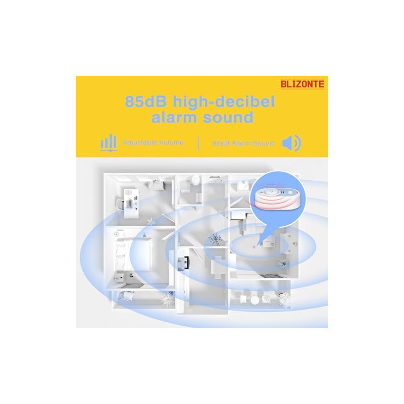 Water Leak Detector with 5-Year Battery Life - 3 Pack