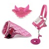 Set di accessori rosa per Hobby Horse e cavallo stick: