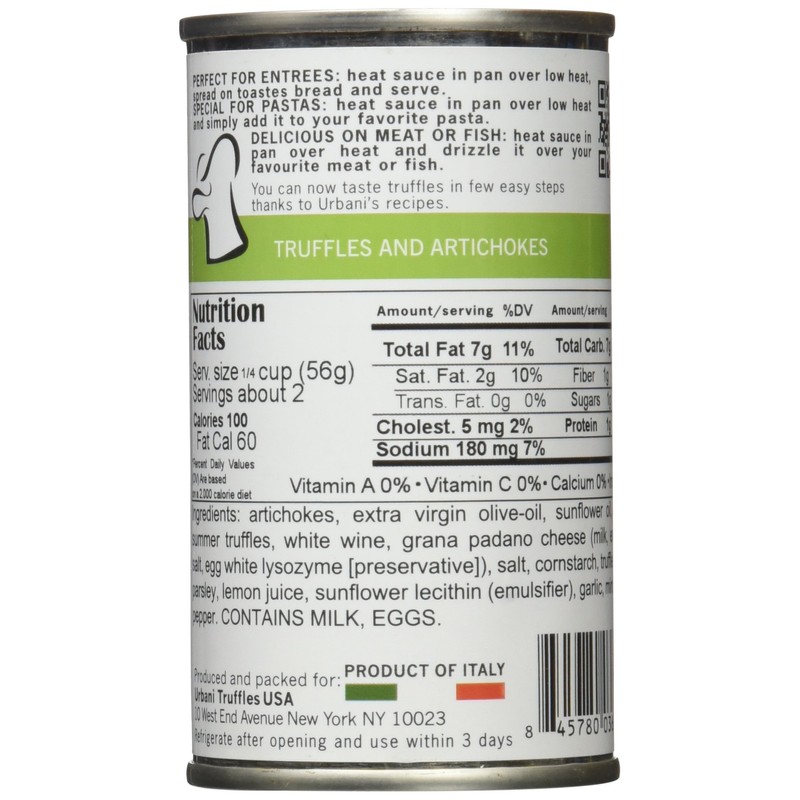 Urbani Truffle Thrills, Truffles and Artichokes, 6.4 Ounce Can