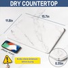 VECELO Quick Dry Stone Drying Mat for Kitchen Counter, Water-Absorbent