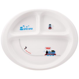 Thomas the Tank Engine 662117 Train Lunch Plate, Plate, 9.1 inches (23 cm), Children's Tableware, White