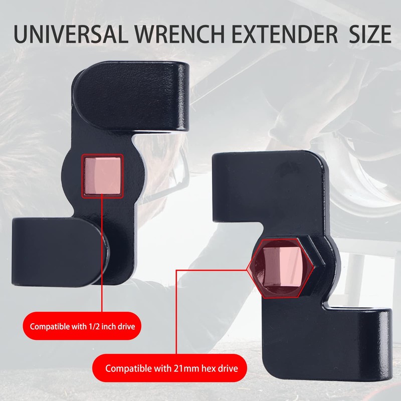 Kingson Universal Wrench Extender Adapter Extension Wrench Torque Tools for