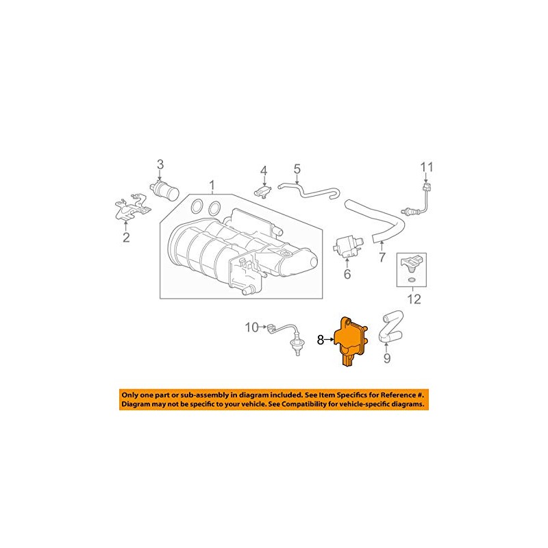 Genuine Honda 36162-5A2-A01 Purge Control Solenoid Valve Assembly
