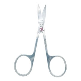 Tijeras De Alta Precisión Para Cejas Y Pestañas True Lashes Color Plata