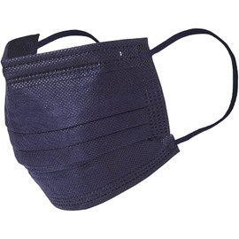 Amalet Roses Color Mask, Non-woven Fabric, Disposable, for Adults, 3-Layer Structure, Virus, Pollen Protection, Splash Prevention, Mask Color (50 Pieces, Navy)