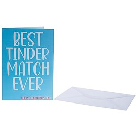 Funny Cards Best Dating Match Ever Valentines Day Card Joke Laughter Fun Novelty Blue SP27