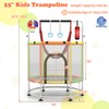 GYMAX 55" Trampoline for Kids, 440LBS 6 in 1 Toddler