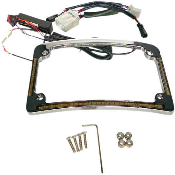 Custom Dynamics All in One License Plate Frame - Chrome
