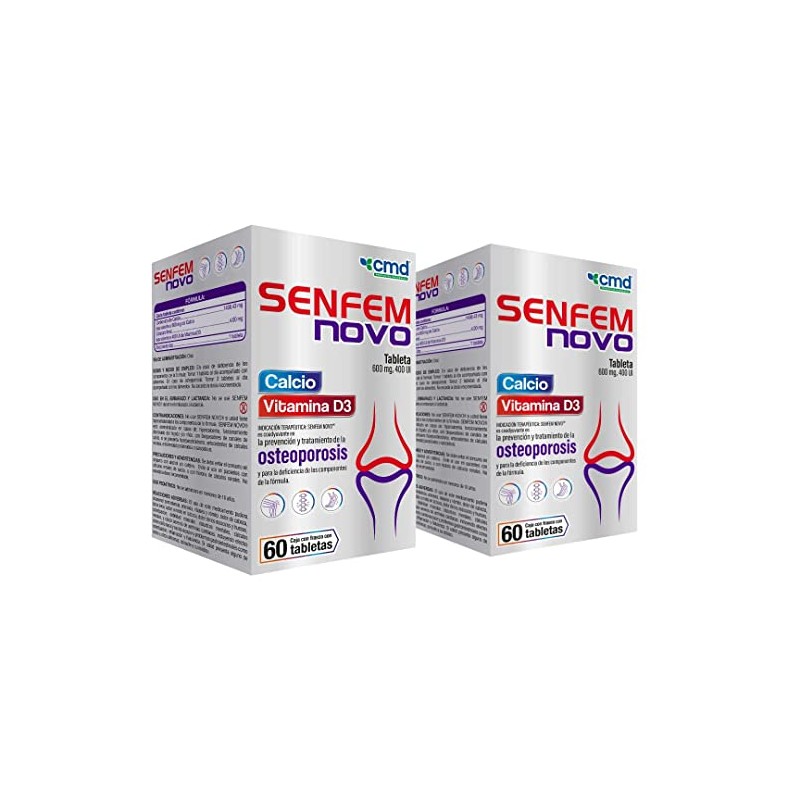 Cmd Senfem Novo Calcio Vitamina Medicamento Vitamínico Cajas Frasco Tabletas