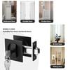 Malimali Pocket Door Lock with Key, Matte Black Pocket Door