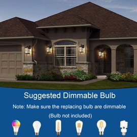 FLEDAVID Motion Sensor Porch Light Dusk to Dawn Outdoor Wall Lantern Black Exterior Sconce Lighting Fixtures Modern Outside Wall Mount Coach Lamp for House Garage Patio Front Door