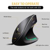 shoplease Wired Vertical Mouse, Optical Ergonomic Mouse With 4 Adjustable