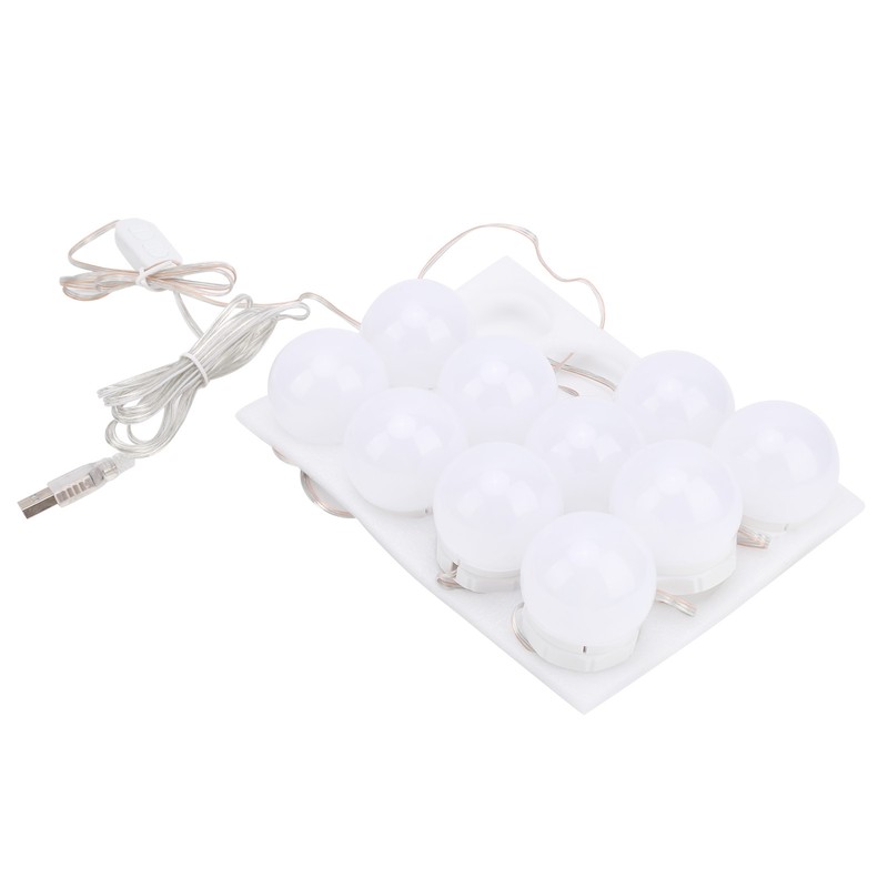 LED Mirror Lights Kit Stick on USB Dimmable Makeup Light