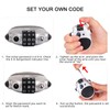 NBYT Luggage Locks - Combination Lock, Black, 27" Circumference, 10,000