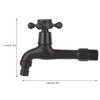 G1/2in Wall‑in Antique Brass Faucet Washing Machine Single Cold Water