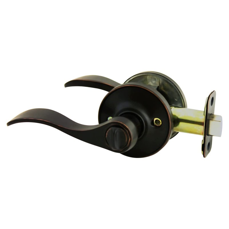 Cosmas 80 Series Oil Rubbed Bronze Privacy Door Lever (Bed