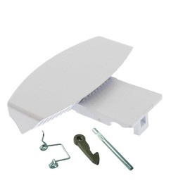 FIND A SPARE White Door Handle Catch Kit For Hotpoint Ind.esit IWDE126 IWDE12 IWME126 Washer Dryer & Washing Machine Alternative to C00259035