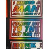 6 Piece Gay Prank Joke Bumper Stickers Decals 3x5” Kit