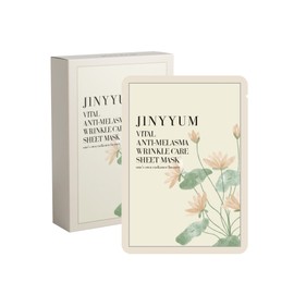 Genieum Vital Anti-Melasma Wrinkle Care Sheet Mask 25ml, 10 sheets / 지니윰 바이탈 안티멜라즈마 링클 케어 시트 마스크 25ml, 10매