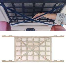 CZEAR Car Net Ceiling Car Storage Car Net for Car Ceiling Storage Net for Car (Beige, 35.4 x 25.6 inches (90 x 65 cm)