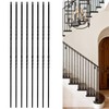 ITEVE.GD Wrought Iron Balusters - 10Pack,Hollow Double Twist Iron Spindles,Decorative