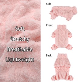 Pet Clothes Puppy Sweater - Warm Winter Dog Pajamas, Turtleneck Onesies for Small Dogs, Girls & Boys