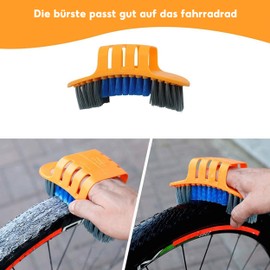 Bicycle Cleaning Set, 10-Piece Bicycle Cleaning Brush, Bicycle Cleaning Brush Set, Bike Cleaning Brush Tool Suitable for Mountain Bikes, Roads, City, Hybrid, BMX and Folding Bike