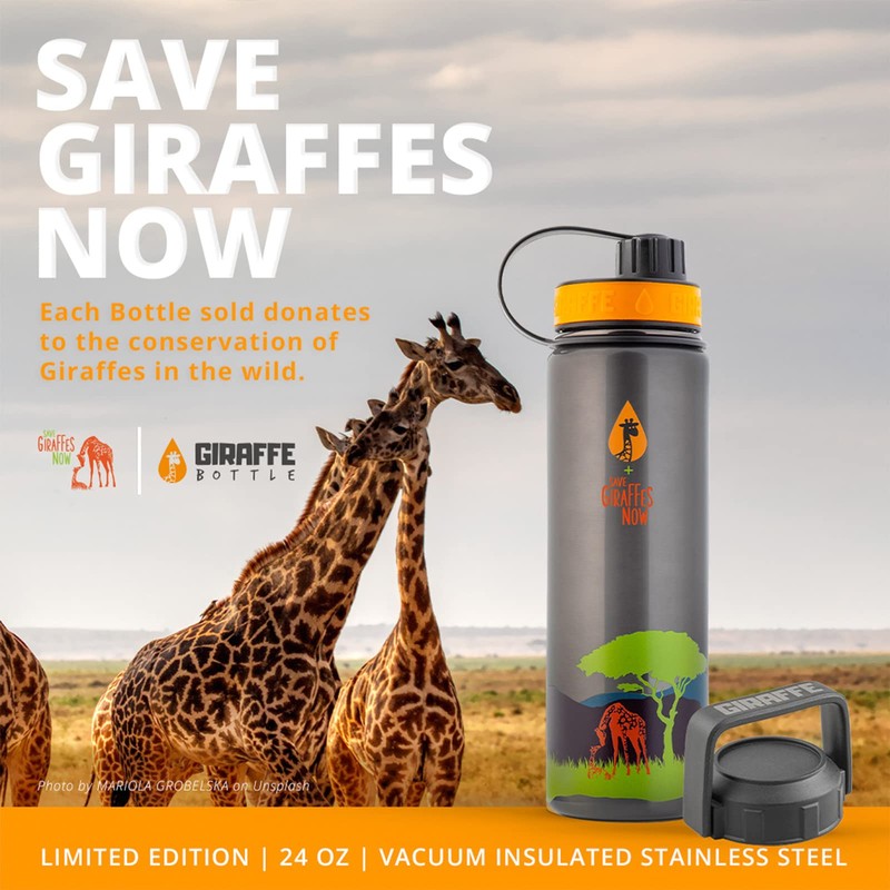 Giraffe Bottle Save Giraffes Now Limited Edition Insulated Stainless Steel
