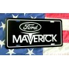 Black Ford MAVERICK tag license plate 1970 1971 1972 1973