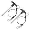 M METERXITY 2-Pack T Handle Lock Pins, 1/4"(6mm) Dia. 3-5/32"(80mm)